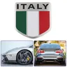1PC Aluminum 3D Metal ITALY Italian Flag Italy Map Sticker Emblem Badge Decal Motorcycle Car