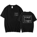 EU Size Custom T Shirt Make Your Design Logo Text Men Women Print Fashion Original DIY Design Gifts
