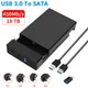 2.5 3. 5 inch SATA HDD ABS Enclosure USB3.0 External HD Case for Hard Drive Box up to 18TB SSD SATA