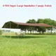 Without Poles 6*8m Large Canopy Waterproof Oxford Silver Coated Outdoor Camping Awning Sunshelter