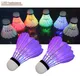 4/8 Pcs Lighting Badminton Foam Ball Head Luminous Colorful Shuttlecock Outdoor Sports Entertainment