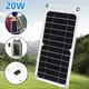 20W Solar Panel USB 5V Solar Cell Outdoor Hike Battery Charger System Solar Panel Kit Complete for