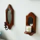 New Vintage Solid Wood Retro Mirror Bedroom Porch Decorative Mirror Bathroom Living Room Furnishings