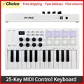 M-VAVE 25-Key MIDI Control Keyboard Mini USB Keyboard MIDI Controller with 25 Velocity Sensitive