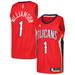 Men's Jordan Brand Zion Williamson Red New Orleans Pelicans Swingman Player Jersey - Statement Edition