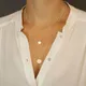 Fashion Gold Color Multi Layer Chain Necklace for Women Delicate Sequins Long Pendant Necklaces 2019