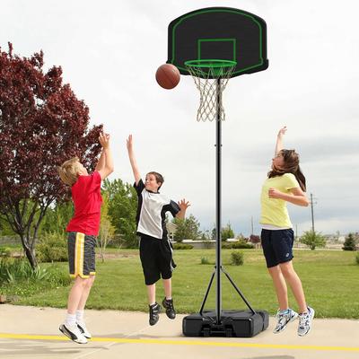 60 in. to 78 in. Height Adjustable Basketball Hoop System Stand with 30 in. Backboard and Wheels