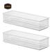 Ybm Home White Mesh Drawer Cabinet Shelf Organizer Bins, School Supply Holder, Pack of 2
