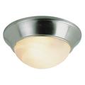 Bel Air Lighting Athena 6 in. H X 12 in. W X 12 in. L Brushed Nickel Silver Ceiling Fixture
