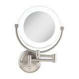 Lexington LED Lighted Wall Mount Mirror with 1x/10x Magnification