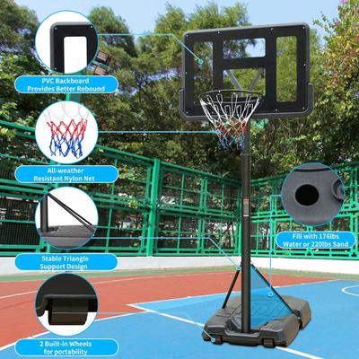44 in. Adjustable Portable Basketball Hoop