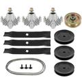 SCITOO Deck Rebuild Kit 46 Lawn Mower Deck Parts Rebuild Kit Compatible with AYP 44 and 50 ventilated deck for Craftsman for Husqvarna & Poulan