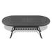 82.87 in. x 42.13 in. Cast Aluminum Patio Dining Oval Table