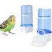 2 Pack Automatic Bird Feeder Bird Water Bottle Drinker Clear Food Seed Dispenser Container Set Hanging in Cage No-Mess for Parrots Budgie Cockatiel Lovebirds Finch Canary Hamster 415mlâ€¦