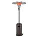 HomeRoots 480584 40000 BTU Bronze Steel Propane Cylindrical Pole Standing Patio Heater