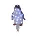 Tuphregyow Battery Powered Lighted Penguin Outdoor Christmas Yard Decorations Glittered Penguin with LED Lights Pre-Lit Artificial Xmas Decorative Penguin White