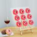 Square Donut Wall Display Stand for Dessert Table Reusable Acrylic Doughnut Bagel Holder Board with 9 Pillars for Birthday Wedding Baby Shower Party