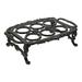 1PC Home Cast Iron Kitchen Egg Rack Dining-table Egg Storage Holder (Black)