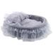 Princess Cats Bed Soft Thick Puppy Nesting Bed Non Slip Princess Dog Bed Keep Warm Durable Comfortable Lace Puppy Bed Round M
