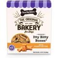 Three Dog Bakery Crunchy Itty Bitty Bones Peanut Butter Flavor Premium Treats for Dogs 13 Ounce Box