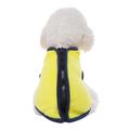 YUEHAO Dog Sweaters for Small Dogs Pet Dog Autumn/Winter Clothing Warm Velvet Soft High Collar Zipper Vest Pet Clothing Large Dog Small Dog Pet Dog Clothes (Yellow XS)