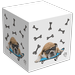 Rachael Hale 2 3/4 Sticky Note Cube American Bulldog 2/Pack