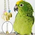 Hxoliqit Toy Bird Toy Bells Pet Cage Budgie B^ite Greys Hanging Lovebird Parrot Decoration & Hangs Desk Decorations Mini Ornaments Bird Ornaments Plastic Ornaments