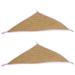 2pcs Reptile Pet Triangle Hammock Summer Hanging Bed Cooling Hammock Durable Home Hammock for Dragons Gecko Lizard (28x28cm)