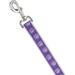 Guardian Gear Nylon Two-Tone Pawprint Dog Leash 4-Feet x 5/8-Inch Lead Purple