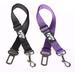 2PET Dog Seat Belt Strap Adjustable - Dog Car Seatbelt for All Dog Breeds & Sizes - Fits Seatbelt Latches of Most Car Makes Buckles- 21 to 32 Dog Seatbelt â€“ Sweet Lavender Pack of 2