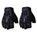 Ruanlalo Gloves 1 Pair Cycling Mittens Hard Shell Protection Finger Protections Half Fingers Shockproof Mountain Cycling Gloves Outdoor Supply