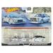 Lancia Rally 037 #037 White with Stripes and 1984 Audi Sport Quattro #2 White Car Culture Set of 2 Cars Diecast Model Cars by Hot Wheels