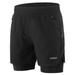 Men s 2 in 1 Running Shorts Quick Drying Breathable Active Training Exercise Jogging Marathon Cycling Shorts