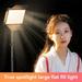 4-leaf flat panel light square light beauty makeup live photography equipment video lighting light square flat fill light