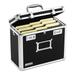 HYYYYH VZ01187 Locking File Tote Storage Box Letter 13-3/4 x 7-1/4 x 12-1/4 Black