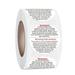 JANGSLNG 500Pcs/1Roll Candle Warning Labels Wide Applications Warning Easy to Paste Round Black And White Warning Labels for Bedroom