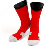 Lovely Annie Big Boy s 1 Pair High Crew Athletic Sports Socks Size L/XL XL0028-04(Red w/Black Strip)