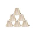 Chandelier Lamp Shades Set Of 6 Soft 3 X 6 X 5 Cream Clip