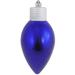 12 (300Mm) Ornament Grade Indoor Outdoor Shatterproof Plastic Water Resistant Light Bulb Ornament (Azure Blue)