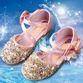 NIUREDLTD Toddler Kids Grils Dress Shoes Children s Girls Crystal Dress Shoes Glitter Princess Sandals Sequin Flat Leather Shoes Children s Princess Shoes Dance Shoes Princess Shoes Pink 26