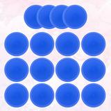 air hockey paddles 20pcs Air Hockey Pushers Pucks Air Hockey Table Mini Ice Hockey Piece Air Suspension Accessories Ball Tools for Outdoor (Blue)