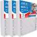 16x25x3 Air Filter MERV 11 Comparable to MPR 1000 MPR 1200 & FPR 7 Compatible with White Rodgers FR1200TM-100 Premium USA Made 16x25x3 Furnace Filter 3 Pack by AIRX FILTERS WICKED CLEAN AIR.