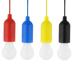 4PCS/Set LED Portable Colorful Drawstring Lamp Tent Camping Pull Light Bulb For Outdoor Camping Use No Battery Included