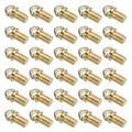 Uxcell M3x0.5 Eye Screws 50 Pack Hole Bolts Hook Loop Ring Decorative Light Fixture Gold Tone