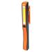 NUOLUX COB LED Pocket Pen Light Inspection Work Light Flashlight with Rotating Magnetic Strip Great for Camping Household Workshop Automobile (Orange)