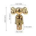 Faucet Handles Faucet Handle 1/2 Inch Hot Cold Faucet Knob Handle Shower Faucet Tap Handle