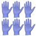 100pcs Disposable Gloves Waterproof Latex Protective Labour Protection Gloves for Man Woman (Size M Purple)