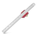 Woodworking Ruler Marking Gauge Stop Ruler Marking Ruler with Stop Locator 12Inch Combination Angle Carpenter s Square