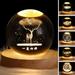 Night Light Soft Light USB Powered Plug And Play Fall Resistant Faux Crystal Ball 3000K Warm Bedside Lamp Home Supply