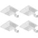 Solar Gutter Lights Upgraded 12 LEDs - Wall/Fence/Gutter/Deck Lights Solar Powered 4 Mount Ways Outdoor Waterproof IP67 4 Pack